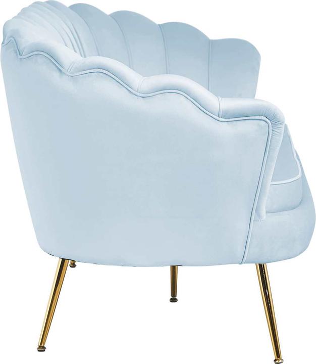 Immagine prodotto SalesFever Divano Shell a 3 posti blu argento (3 posti)