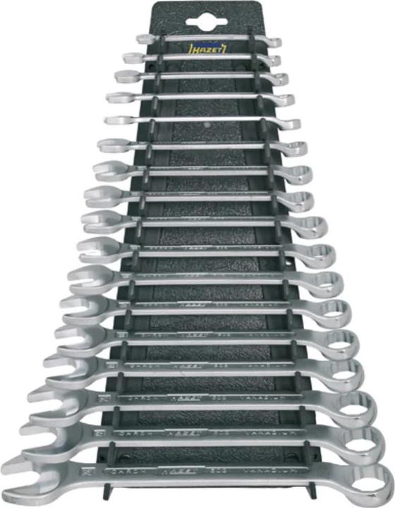 Image du produit HAZET Jeu de clés mixtes 603/17N ∙ Profil à 12 pans extérieurs ∙ 7 - 27 ∙ Nombre d'outils : 17 (7 mm, 8 mm, 9 mm, 10 mm, 11 mm, 12 mm, 13 mm, 14 mm, 15 mm, 16 mm, 17 mm, 18 mm, 19 mm, 21 mm, 22 mm, 24 mm, 27 mm)