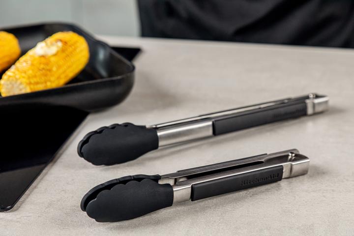 Actual product image KitchenAid Silicone-Tipped Side-Locking Tongs, 23cm