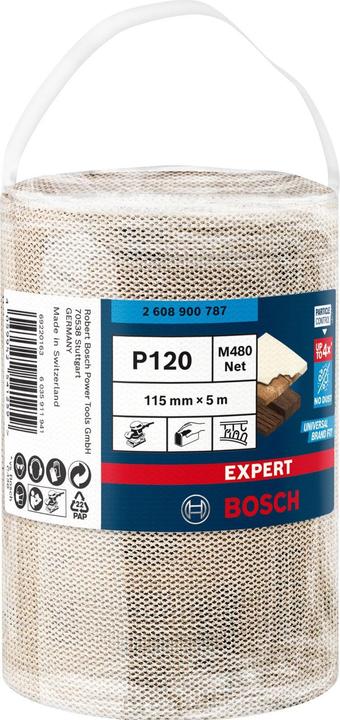 Produktbild Bosch Professional Zubehör EXPERT M480 Schleifnetzrolle, 115 mm, 5 m, G 120 (120)