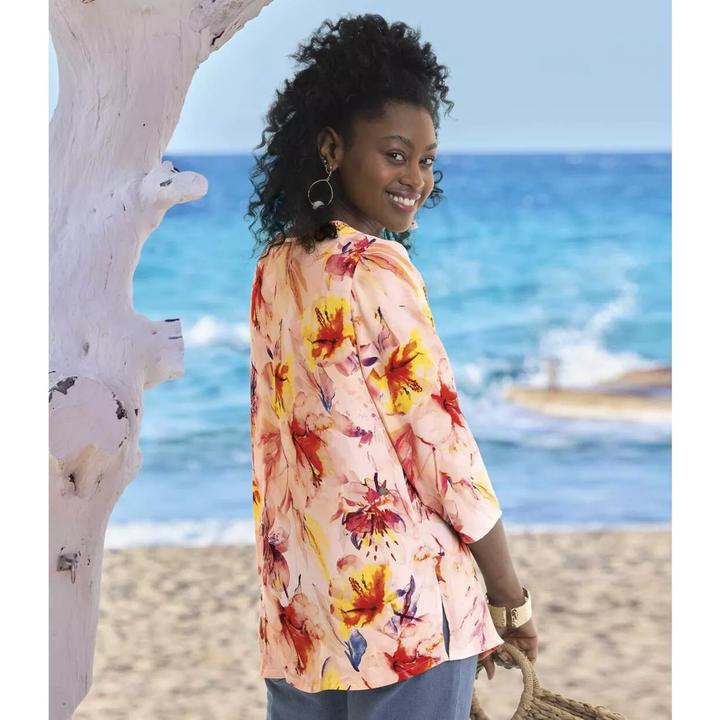 Actual product image Atlas For Women Womens/Ladies Floral Crepe Blouse (W38/L40)