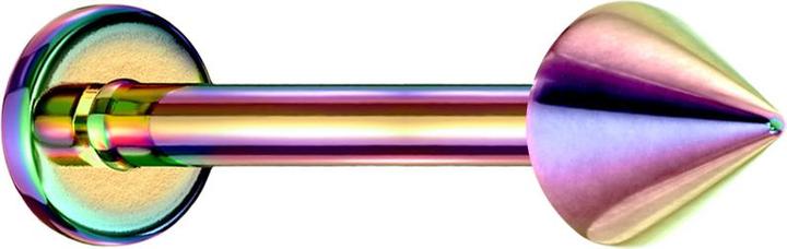 Produktbild Star Piercing Micro Labret farbig mit Cone (ohne Messing, Titan G23)