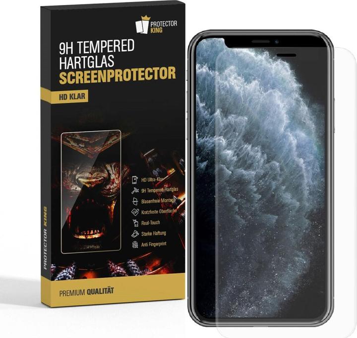 Produktbild Protectorking 3x 3D A++ echtes Tempered 9H Panzerhartglas KLAR (3 Stück, Apple iPhone 11 Pro Max)