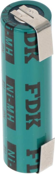 Sanyo Batteria Flat Top, etichetta a saldare U-SHAPE (1 pz., AA, 1650 mAh, Accumulatore di carica elettrica)