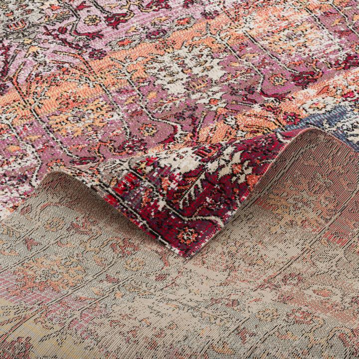 Image du produit Pergamon Kurzflor Designer Teppich Modern Vintage Orient Muster (160 x 230 cm)