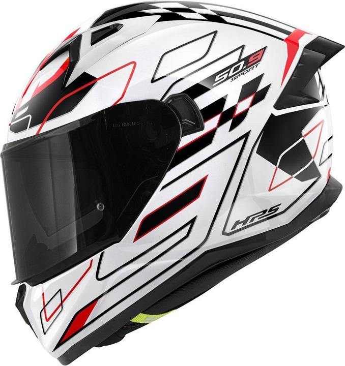 Glossy White, Red, Black