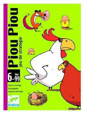 Image du produit Djeco Jeu de cartes Piou Piou (Allemand, Anglais, Néerlandais, Français, Italien)