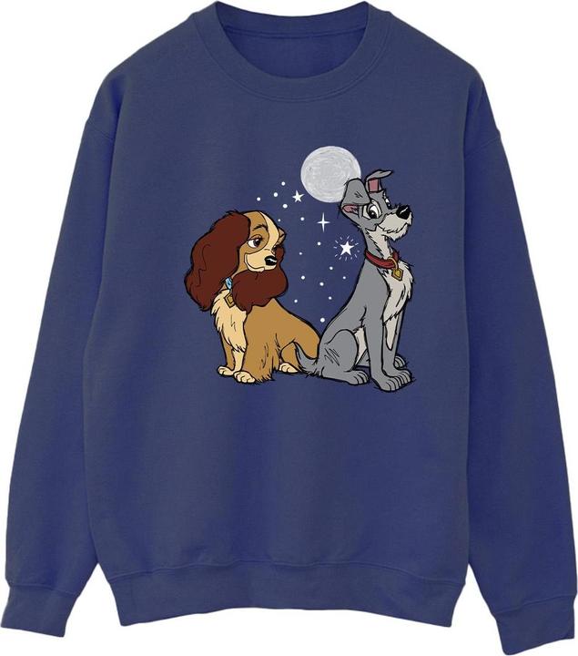 Actual product image Disney Womens/Ladies Lady And The Tramp Moon Sweatshirt (L)