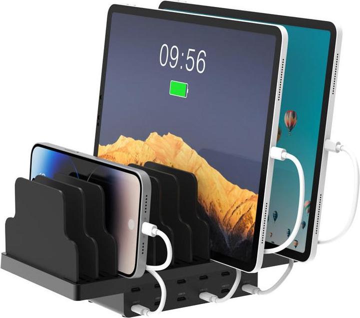Image du produit LMP Adaptateur d'alimentation USB-C 12 ports GaN 144W pour tablettes et Sma (144 W)