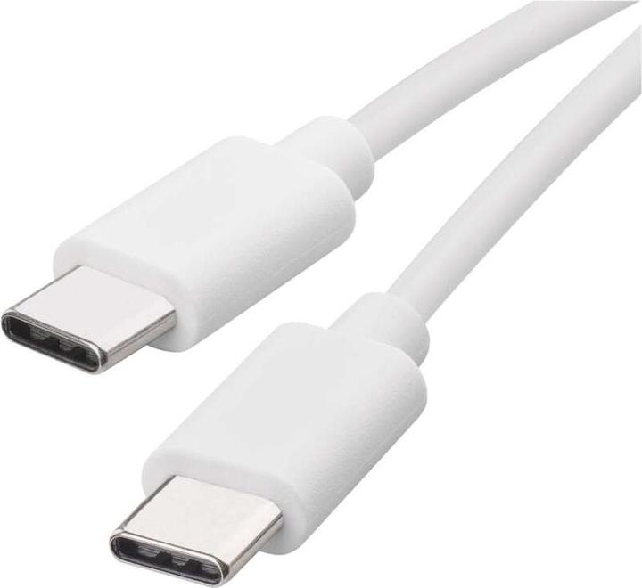 Emos USB cable 2.0 C male - USB 2.0 C male 1m, white (1 m, USB 2.0)