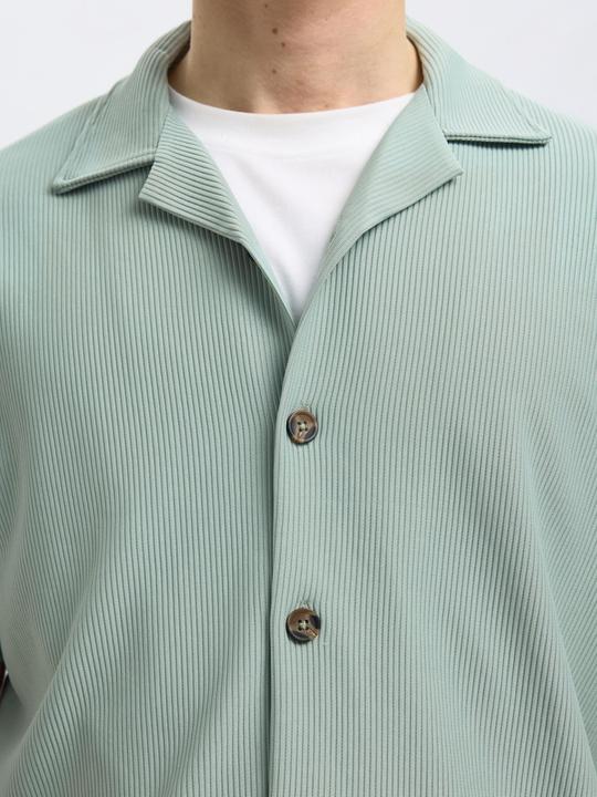 Immagine prodotto Selected Homme Geripptes cuban collar Kurzarmhemd (L)