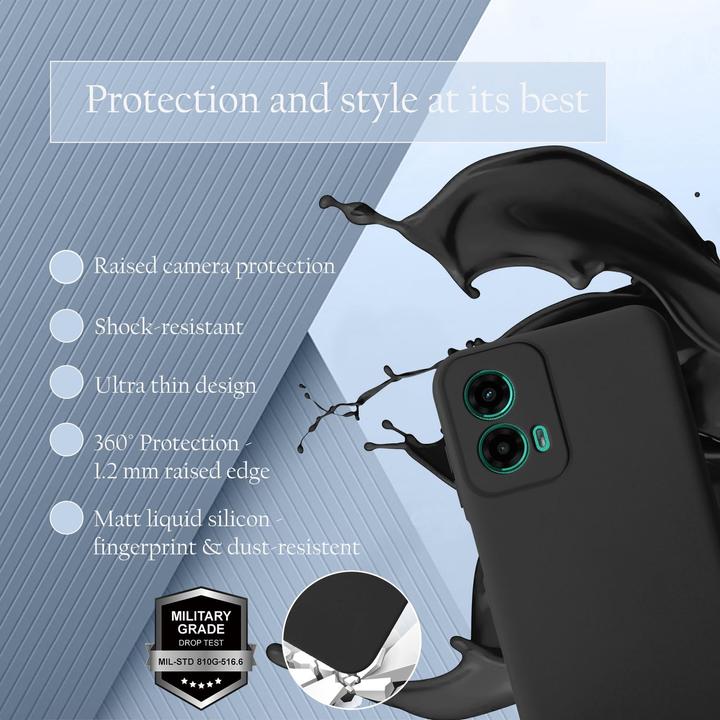 Actual product image Cadorabo Case for Motorola Moto G45 TPU Liquid Silicone Cover (Motorola Moto C)