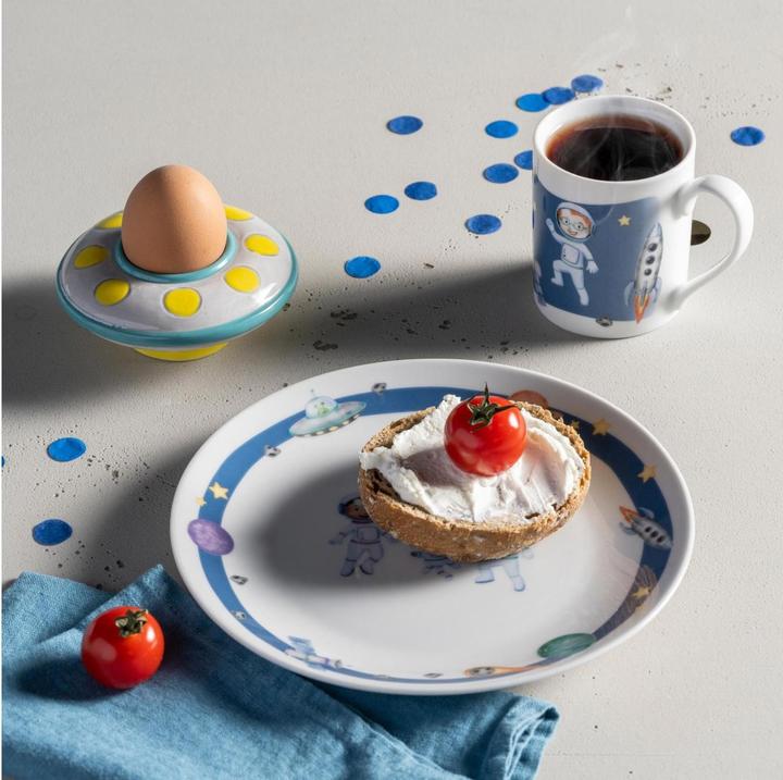 Image du produit Leonardo Coque d'oeuf pour enfant Avventura UFO, jaune/turquoise/blanc (1 x)