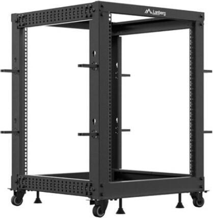 Lanberg Open Rack 19 15HE 600x600-1100 verstellbar schwarz (10.86 RU, 19 inch rack)