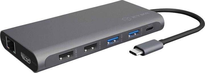 Actual product image Icy Box IB-DK4050-CPD (USB-C, 12 Ports)