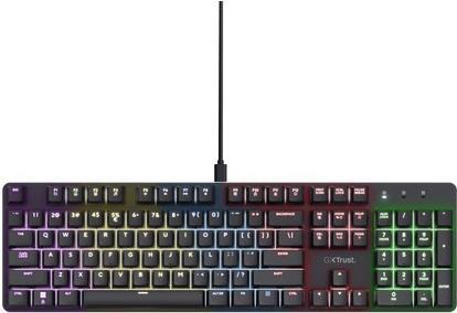 Actual product image Trust GXT 871 Zora Tastatur Gaming USB QWERTY US Englisch Schwarz (US, Cable)