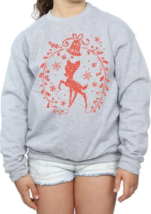 Produktbild Disney Bambi Christmas Wreath Sweatshirt Mädchen (140, 146)