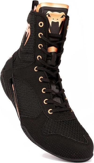 Actual product image Venum Elite Boxing Shoes – Black/Bronze - 43 (US 10) (43)