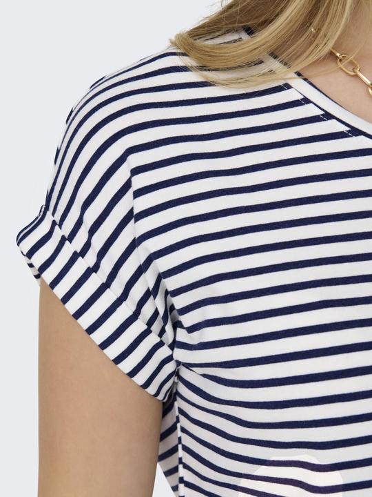 Image du produit Only Onlmoster Stripe S/S O-Neck Top Jrs Noos (L)
