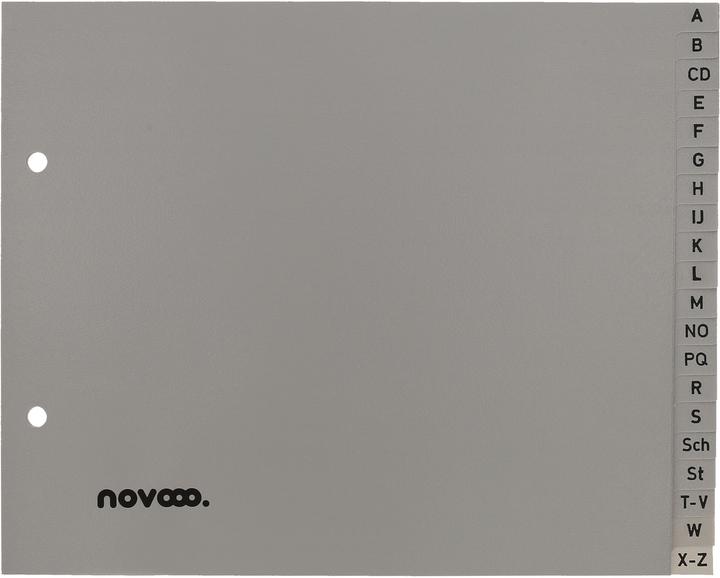 Produktbild Novooo Register PP grau 1/2 Höhe