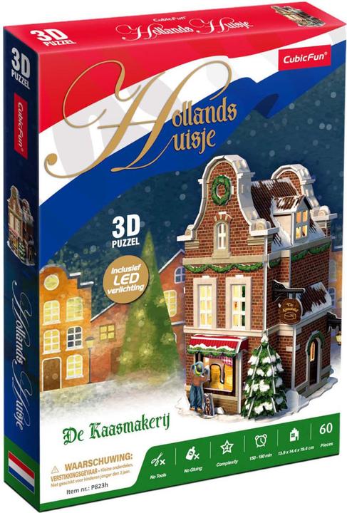 Actual product image Cubicfun Kubisches lustiges 3D-Puzzle-Käsegeschäft mit LED-Beleuchtung