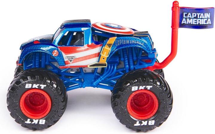 Monster Jam 1:64 Marvel Single-Captain America (6071333)