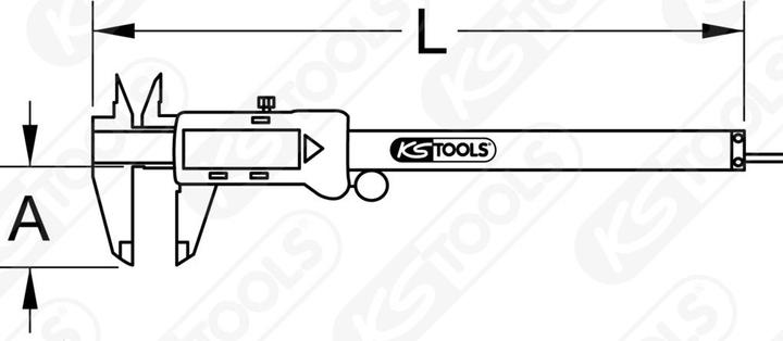 Produktbild KS Tools Messschieber (23.50 cm)