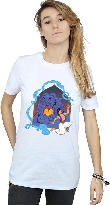 Actual product image Disney Womens/Ladies Aladdin Cave Of Wonders Cotton Boyfriend T-Shirt (S)