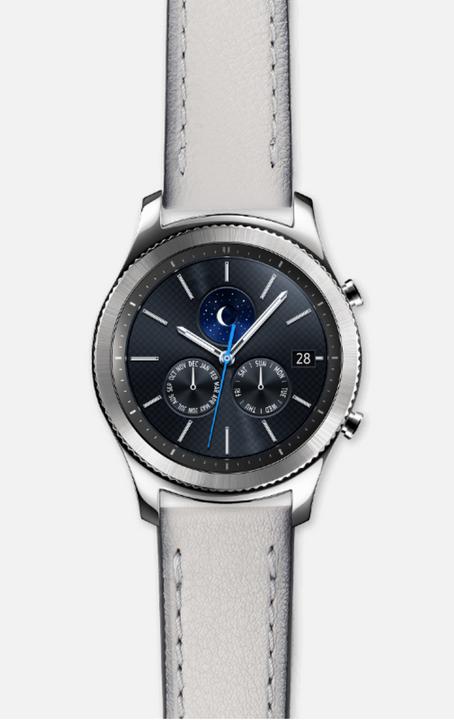 Produktbild Strap Studio Leather Classic Grey (22 mm, Leder, Gear S3 Frontier, Gear S3 Classic)