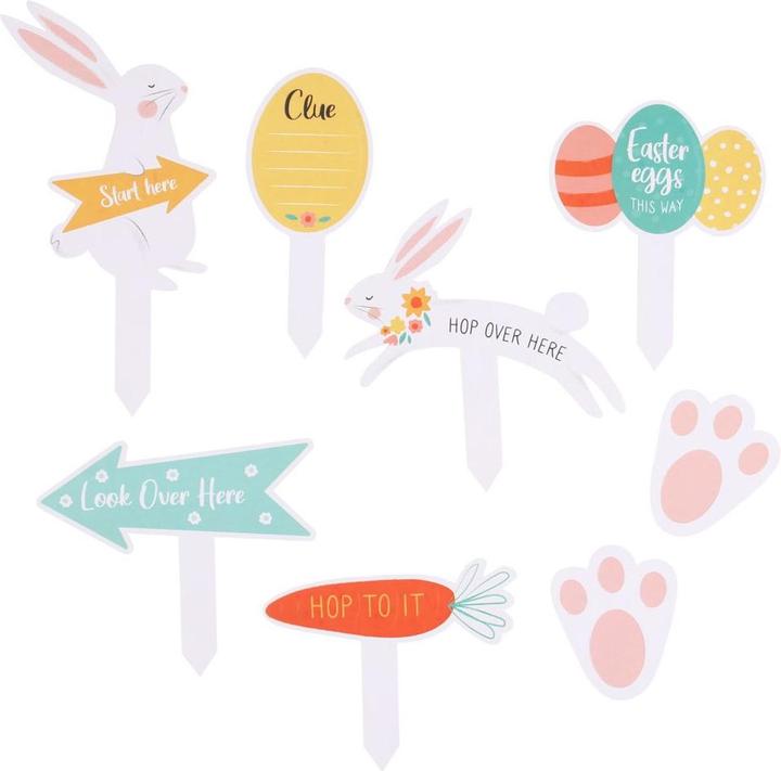 Actual product image Something Different Easter Egg Hunt Cardboard Sign (Pack of 8) (8 x)