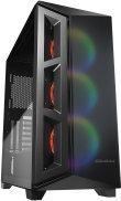 Actual product image Cougar Case DarkBlader X5 RGB Mid tower Dual 360mm water cooling 4mm Tempered Glass ARGB fans x 3 (SSI CEB, Mini-ITX, ATX, mATX)