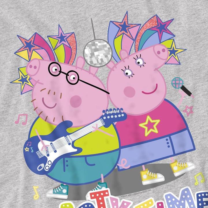 Actual product image Peppa Pig Mens Party Time Mummy Pig Daddy pig T-Shirt (XL)