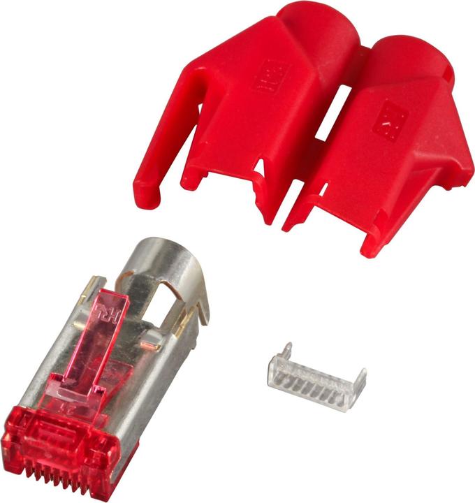 Produktbild EFB Elektronik Hersteller: HIROSE RJ45-Hirose Stecker STP, TM21 rot, 50 Stück, 3 Elemente, Cat. 6 Channel Class... (S/UTP, CAT6)