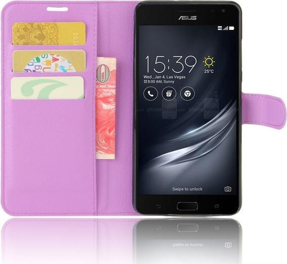 Actual product image MU Classic Leather cover with litchite texture (Asus Zenfone AR)
