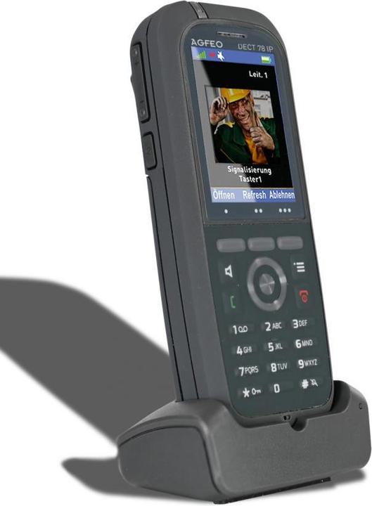 Image du produit Agfeo DECT 78 IP - Téléphone IP - Gris - Combiné sans fil - Bureau/Banc - IP65 - 249
