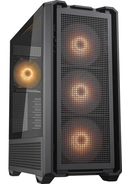 Image du produit Cougar MX600 Black | PC Case | Tour moyenne / Panneau avant maillé / 3 x 140mm + 1 x 120mm ventilateurs / (mATX, Mini-ITX, ATX, SSI CEB)
