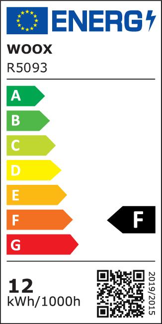Energy Label Woox Smart LED Strip +Adapter RGB+WW, Alexa, Google Home (Multicoloured, 500 cm, Indoor)