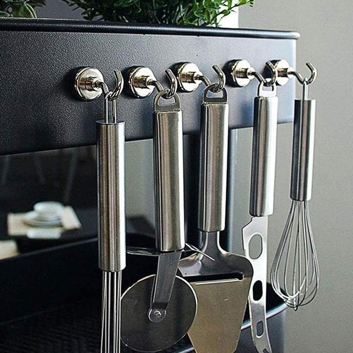 Produktbild Swissdetector 10 Magnete Superstarker Magnetischer Haken ( Ø 42mm ) 72,5 Kg (10 x)