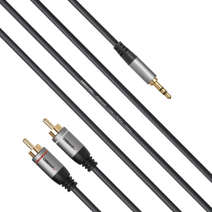 Produktbild Celexon 2x Cinch auf 3,5mm Stereo Klinke Audiokabel 1,5m - Professional Line (1.50 m, Cinch)