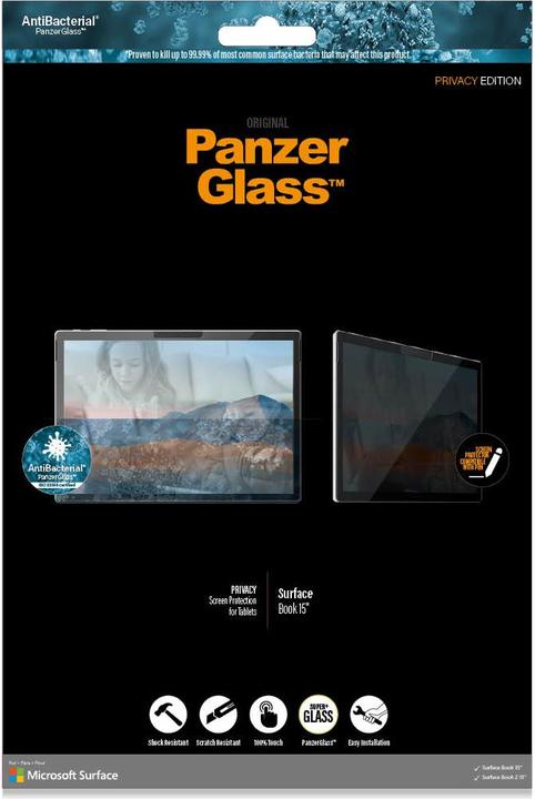 Produktbild PanzerGlass Surface Book Displayschutz + Privacy (15", 3 : 2)
