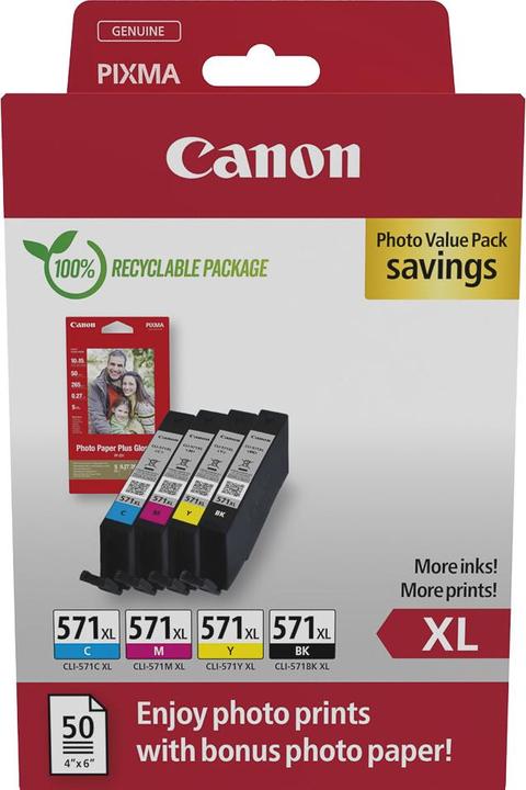 Immagine prodotto Canon PGI-570XL/CLI-571 (M, C, Y, FC)