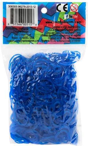 Produktbild Rainbow Loom Gummibänder ozeanblau jelly (24 Stk.)