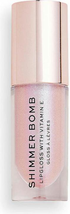 Actual product image Makeup Revolution Shimmer Bomb Lip Gloss with Vitamin E Shine 4.6ml (Sparkle Pink)