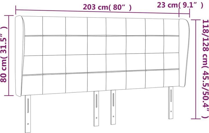 Actual product image VidaXL Kataleya (203 x 23 x 128 cm)