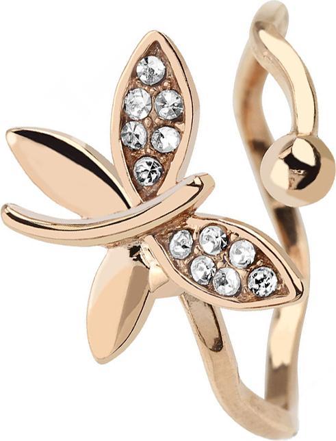 Image du produit Star Piercing Bague or rose avec papillon (57)