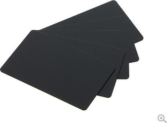 Produktbild Evolis PVC-U plastic cards, 500 pcs. 30 mil, mat blank black