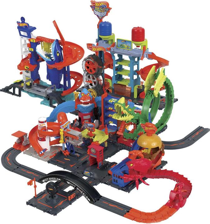 Actual product image Hot Wheels HW City Mega Tower Car Wash