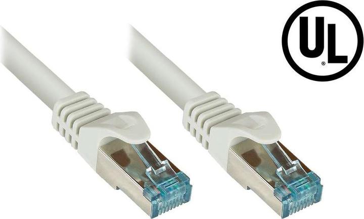Actual product image Good Connections RNS® patch cable Cat.6A, with measuring protocol + serial no., S/FTP, PiMF, halogen-free (LSZH) (S/FTP, CAT6a, 0.50 m)