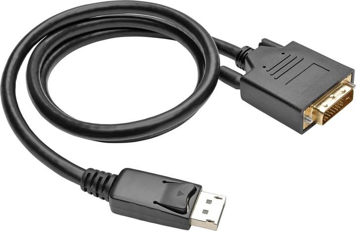 Actual product image Eaton DisplayPort 1.2 to DVI Active Adapter Cable DP with Latches to DVI-D Dual Link M/M 3 (0.91 m, DisplayPort)