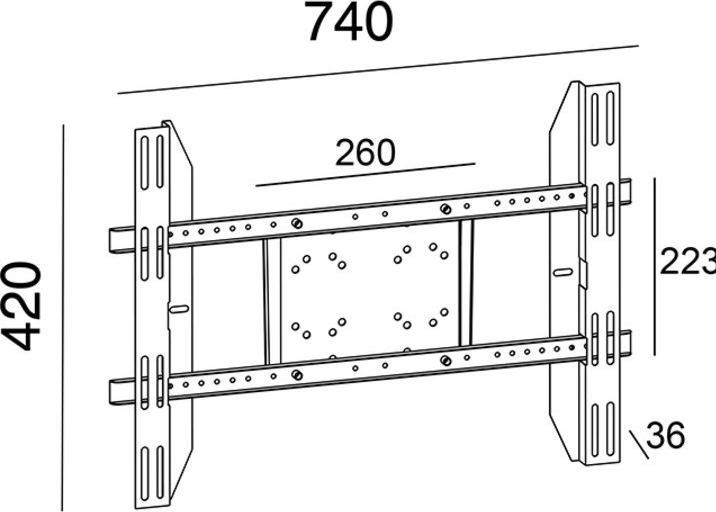 Produktbild Multibrackets Halterung zu Monitorständer, schwarz, max 40kg